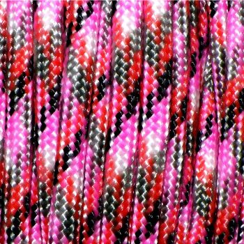 Custom Cable in Berries Paracord Material by Loopy Looms
