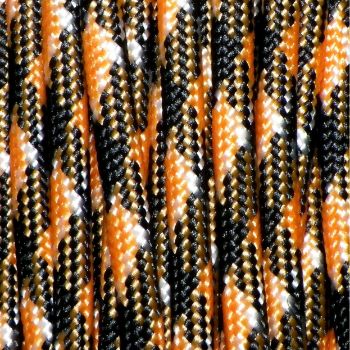 Custom Cable in Chocolate Orange Paracord Material by Loopy Looms