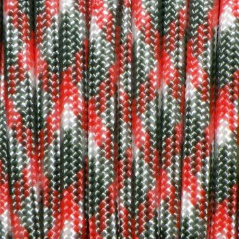 Custom Cable in Crimson Grey Paracord Material by Loopy Looms