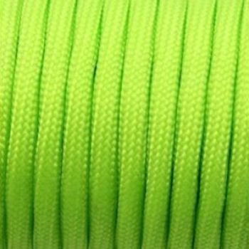 Custom Cable in Fluo Green Paracord Material by Loopy Looms