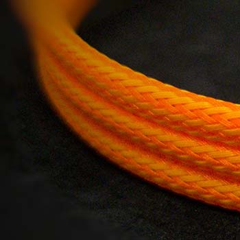 Custom Cable in MDPC X Carbon O Juice Material by Loopy Looms