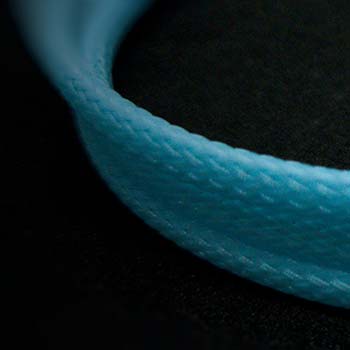 Custom Cable in MDPC X Gulf Blue Material by Loopy Looms