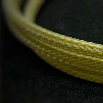 Custom Cable in MDPC X Liquid Gold Material by Loopy Looms