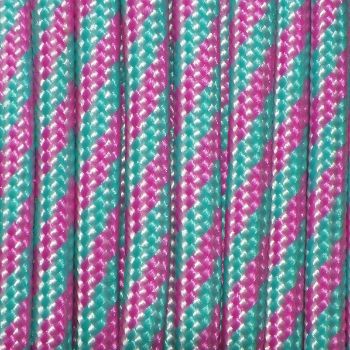Custom Cable in Summer Candy Cane Paracord Material by Loopy Looms