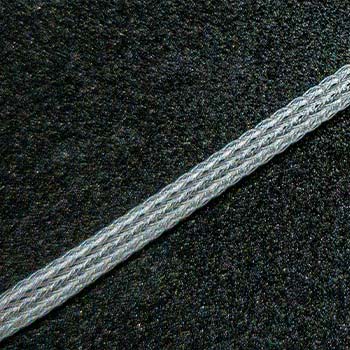 Custom Cable in Techflex Clear Material by Loopy Looms
